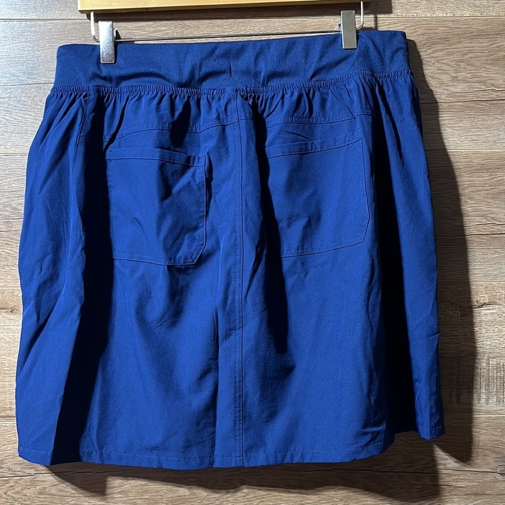 Peace & Pearls Navy Blue Athletic Sport Active Casual Skirt Skort XL Golf Tennis - Picture 5 of 11